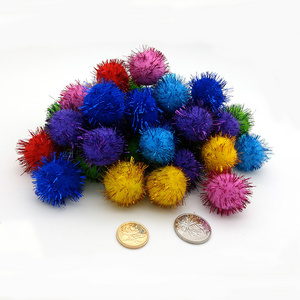 Wholesale Multi Color 10mm polyester 1000pcs  polypropylene plush pom poms for clothing toy hair ball