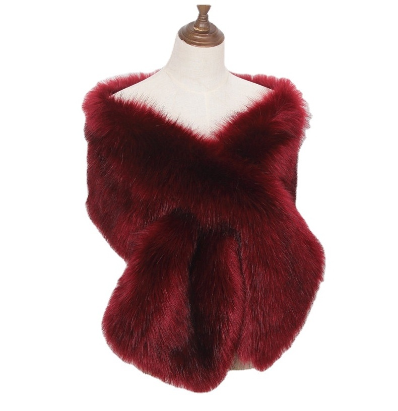 New Arrival Faux Raccoon Scarves Fur Luxury Scarf Ladies Fashion Fluffy Collar Customized Warm Fur Shawls For Women