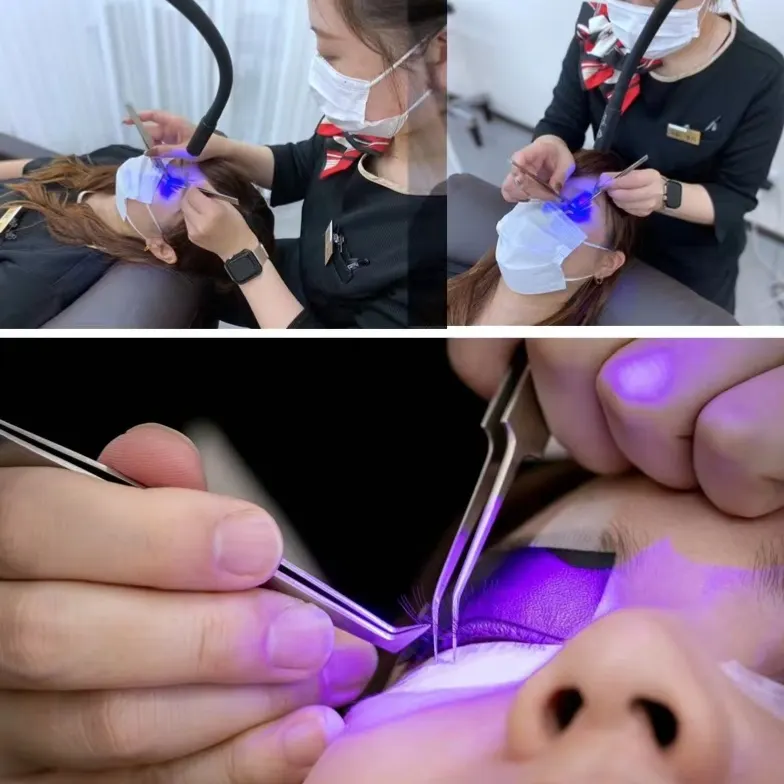 LED Tattoo Beauty Salon Light Ring Floor Lashes Eyelash Glue Curing UV Led Lamp For Lash Extensions