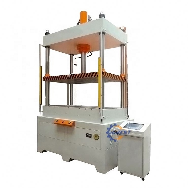 servo compress Machine for Compact salt block powder 4 post hydraulic press