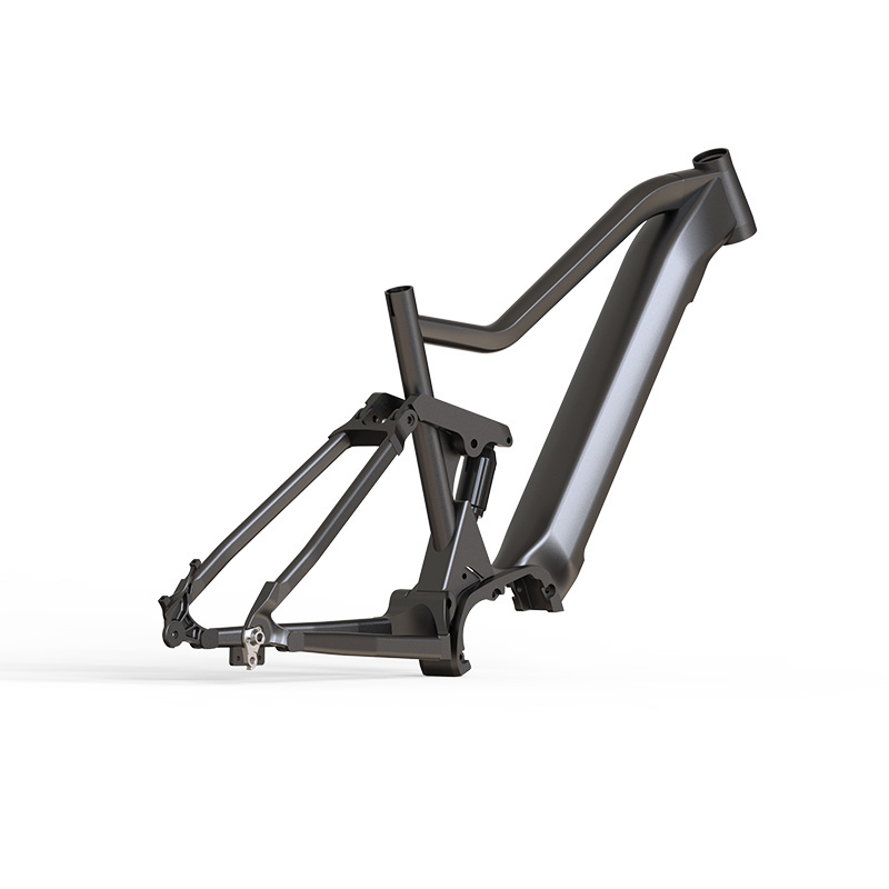 Smooth Welding Aluminum Alloy Mountain Full Suspension Frame Size For 17