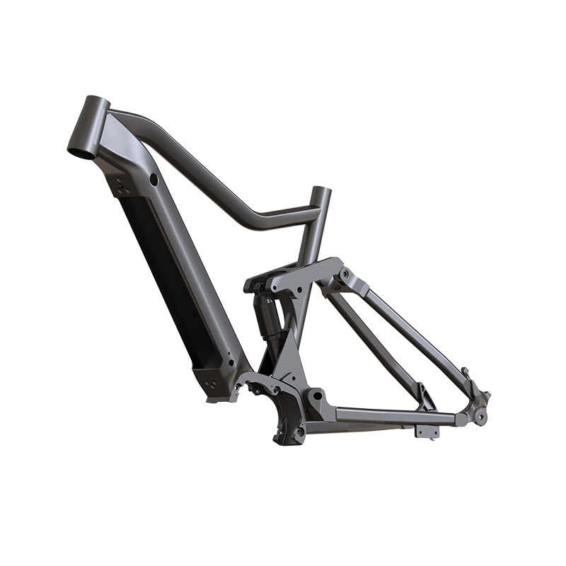 Smooth Welding Aluminum Alloy Mountain Full Suspension Frame Size For 17