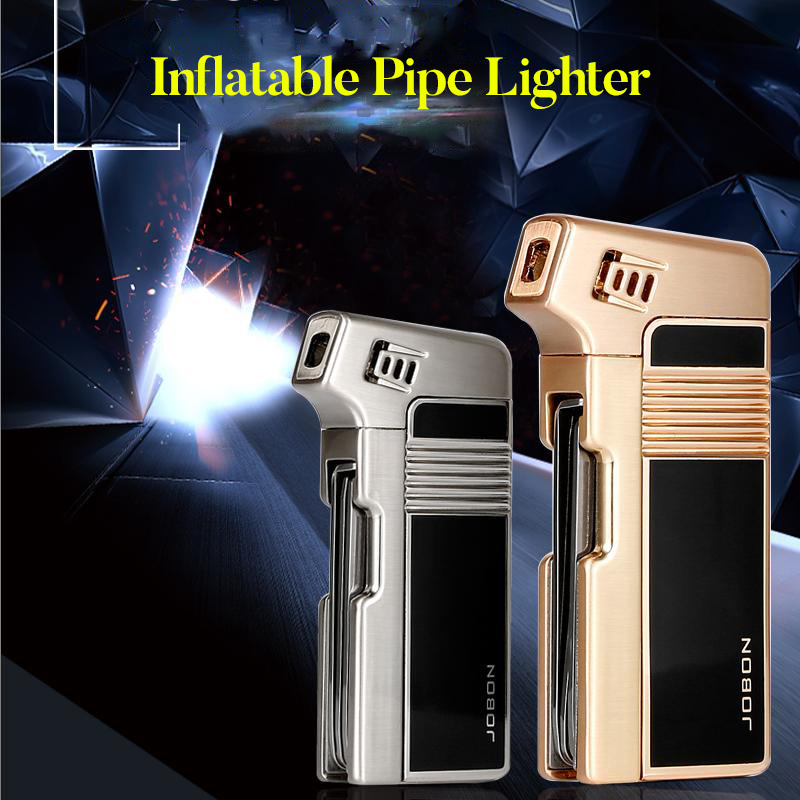 JOBON smoke butane gas metal Cigarette tobacco pipe flame Lighter feuerzeug Smoking Accessories Custom Logo Wholesale