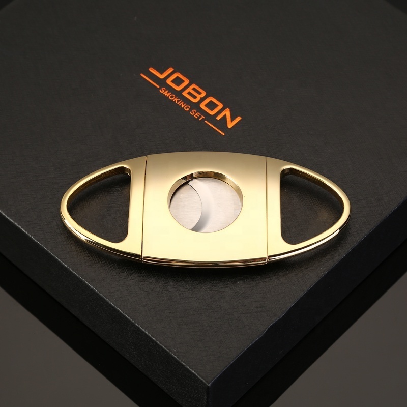 JOBON luxury metal triple jet wholesale  custom logo gas torch cigarette cigar cutter and lighter set mecheros briquet feuerzeug