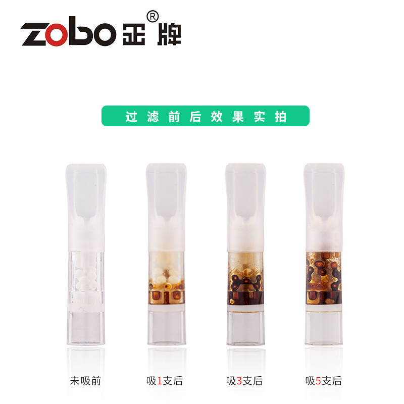 ZOBO Wholesale Disposable Cigarette Filter Smoking Holder Smoking Tools Healthy Smoking Food Grade Plastic OEM Logo