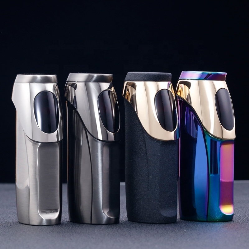 JOBON Whole Metal USB Electronic Electric Rechargeable Luxury Windproof Cigarette Cigar Torch Lighter Torcher  Customized