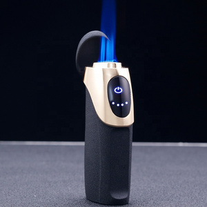 JOBON Whole Metal USB Electronic Electric Rechargeable Luxury Windproof Cigarette Cigar Torch Lighter Torcher  Customized