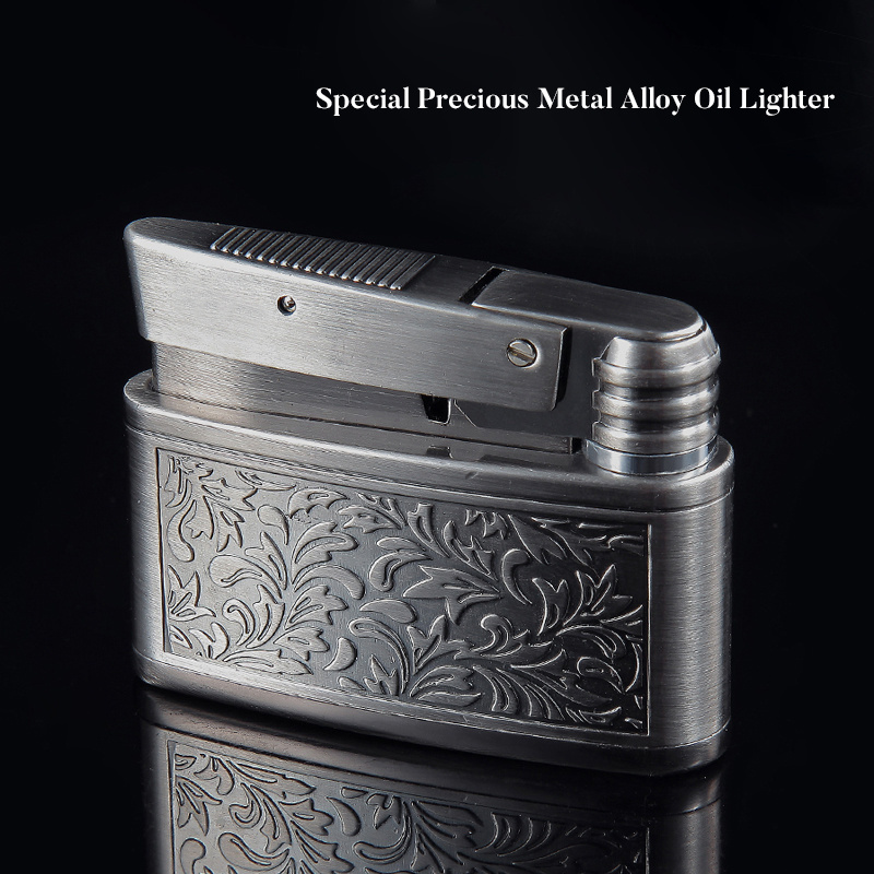 JOBON smoke refillable customized candle Wholesale Kerosene Oil Vintage Metal Lighter For Smoking Cigarette Custom Logo