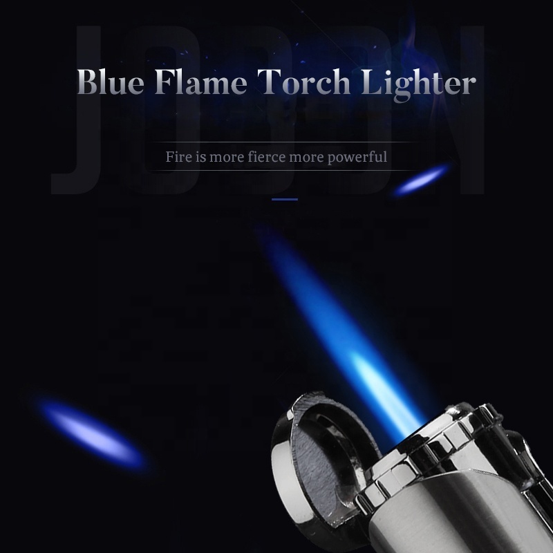 JOBON cigar blow torch gun cigarette customized fancy Wholesale Metal Jet Flame Windproof  Lighter Custom Logo