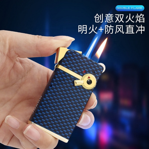 JOBON Small Torch Lighter Jet Flame Flint Lighter Gas Butane Refillable with Soft Flame For Cigar Cigarette