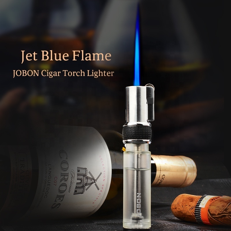 JOBON Mini Flint Lighter Jet Flame Gas Butane Refill Lighter Briquet Feuerzeug Cool Cigarette Candle Lighter