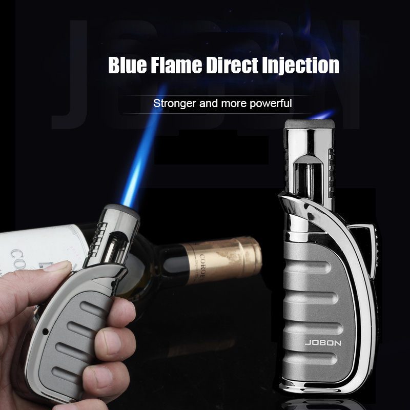 JOBON Metal Jet Butane Gas Cigar Gas Cigarette Torch Lighter Wholesale Custom Logo Smoking Accessories