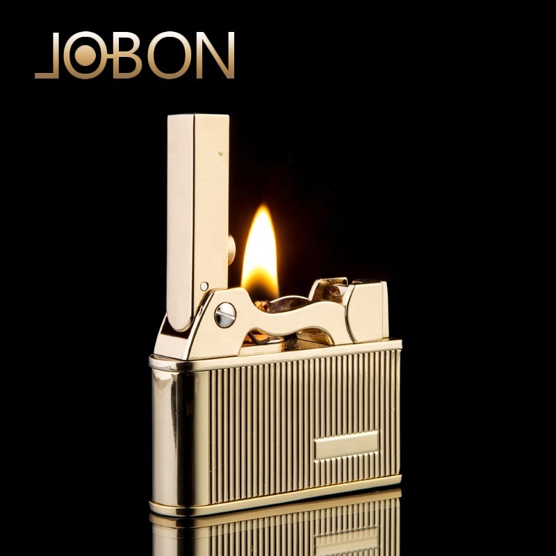 JOBON Metal Luxury Style Vintage Oil Kerosene Refillable Cigarette Lighter Customized Logo Great Gift For Men For Smoking Tools