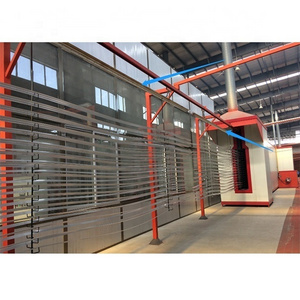 Full automatic metal coating powder coating production line