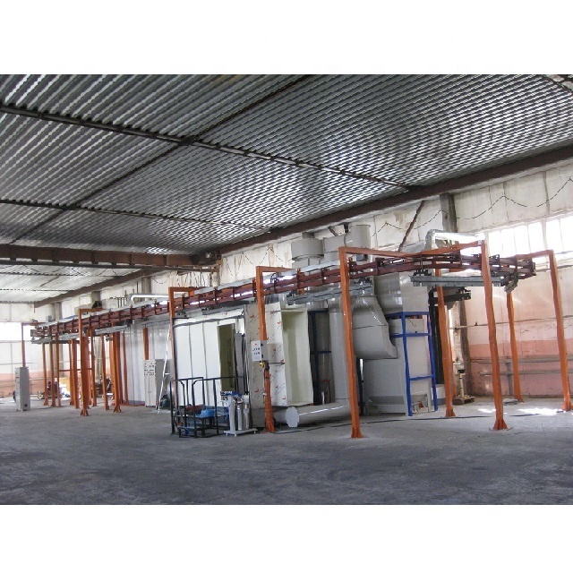 Full automatic metal coating powder coating production line