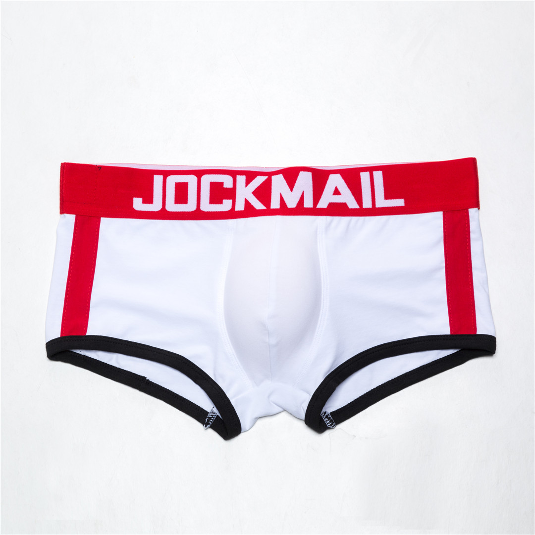 JOCKMAIL Men's underwear Push the cup Gay boxer 3D stereo U convex shape briefs underpants cotton padding for buttocks briefs