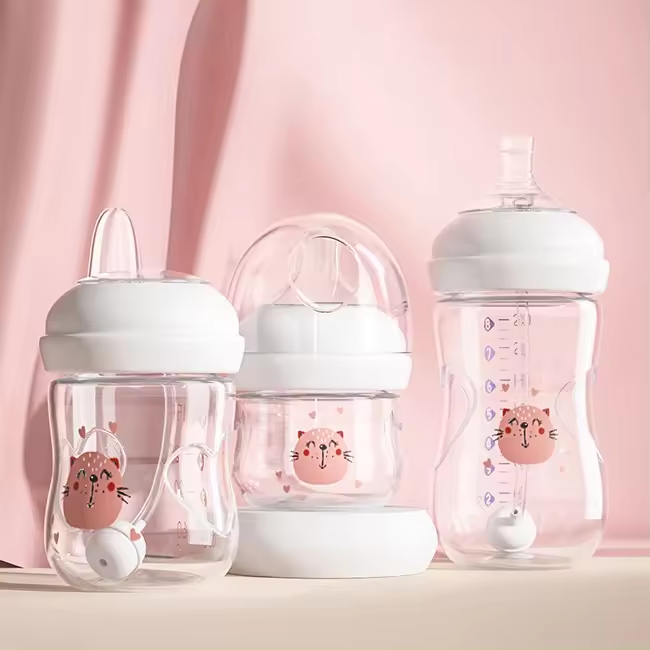 OEM Factory Custom BPA FREE Milk Baby Feeding Bottle biberones para bebes Drinking baby bottles sets For teteros