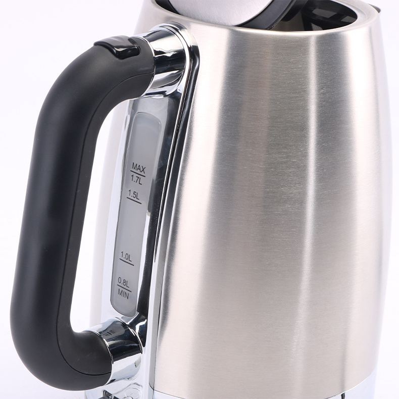 ENZO 1.7L High Quality Portable Home Kitchen Appliance Coffee Tea Hot Water Fast Boils Electric Stainless Steel Kettle Wholesale