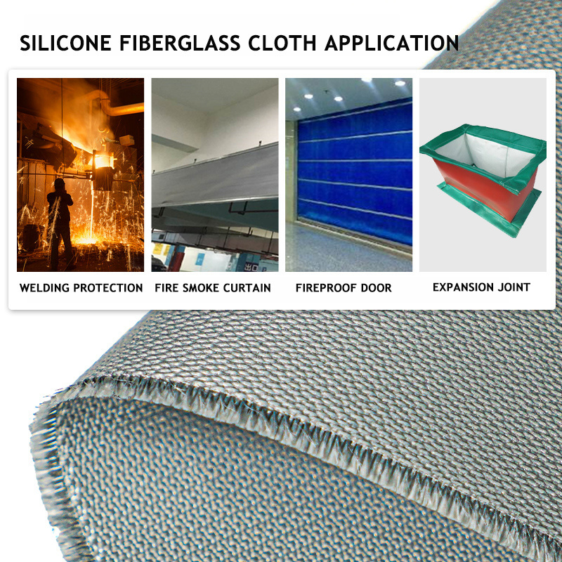 15oz one side silicon coated fiberglass fabric for fireproof bag