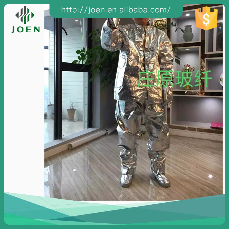 Aluminum foil coated fiberglass cloth fire fighting suit