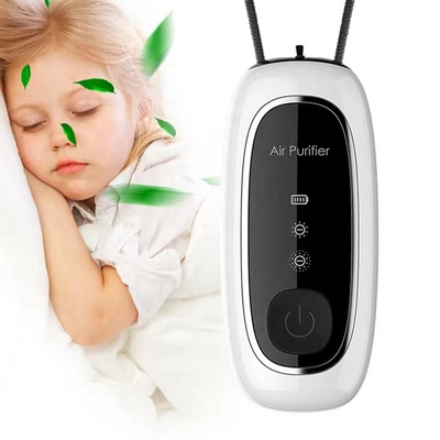 KY100 Necklace Air Purifier Wearable Anion Air Freshener Portable 120 Million Negative Ions USB Rechargeable PM2.5 Remover