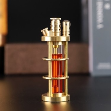 Luxury Outdoor kerosene pure copper Unique Design of old kerosene lighter Father's Day Men's Gift