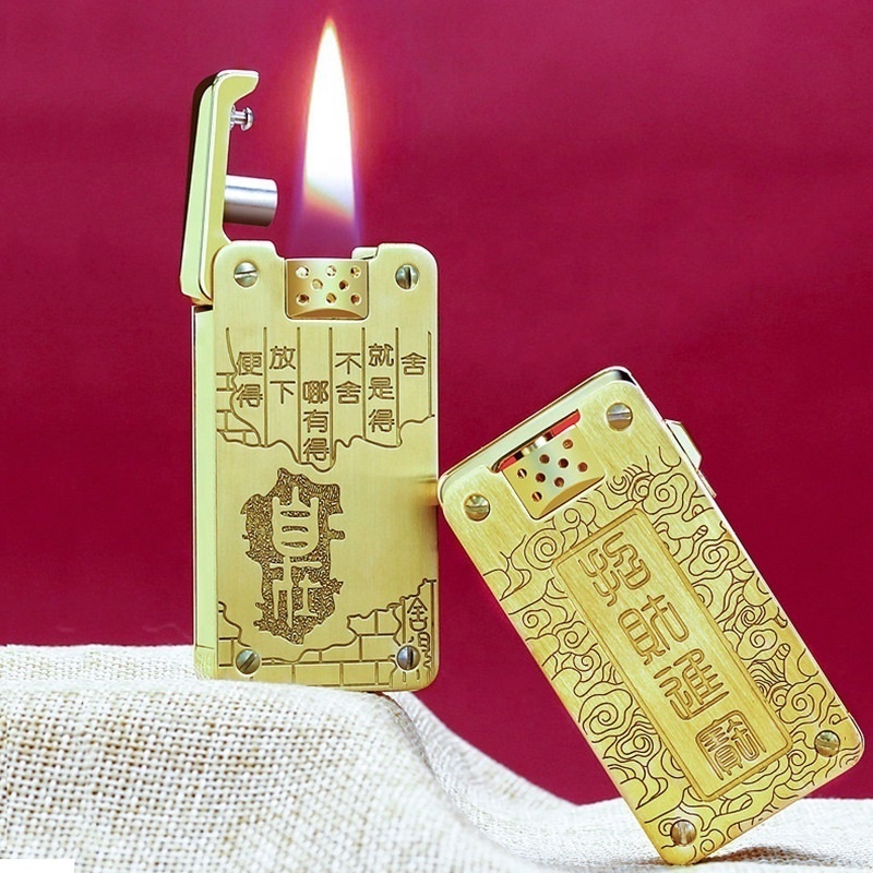 Kerosene Windproof Trench Lighter,Cool Collectible Lighters, Vintage Lighter Personality Lighter Unique Birthday Gifts for Men