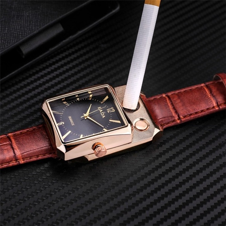 Quality New Cigarette  lighter watch Electric USB Lighter Watch Rechargeable Lighter Watch for Cigarette