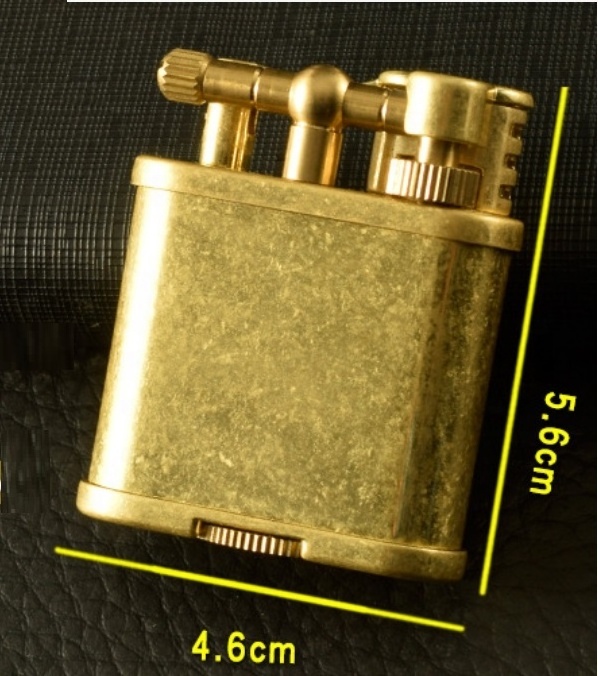 Wholesale Oil Kerosene Vintage Compact Mini Pure Copper Brass Custom Metal Refilling Special Flint Lighter