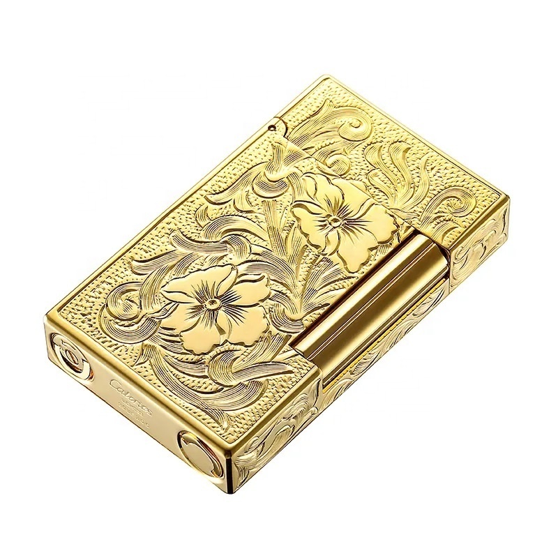 Luxury China Lighters Flame adjustable flame dial butane filler for pipe and cigar use jet-Cut cigar lighters Custom Logo