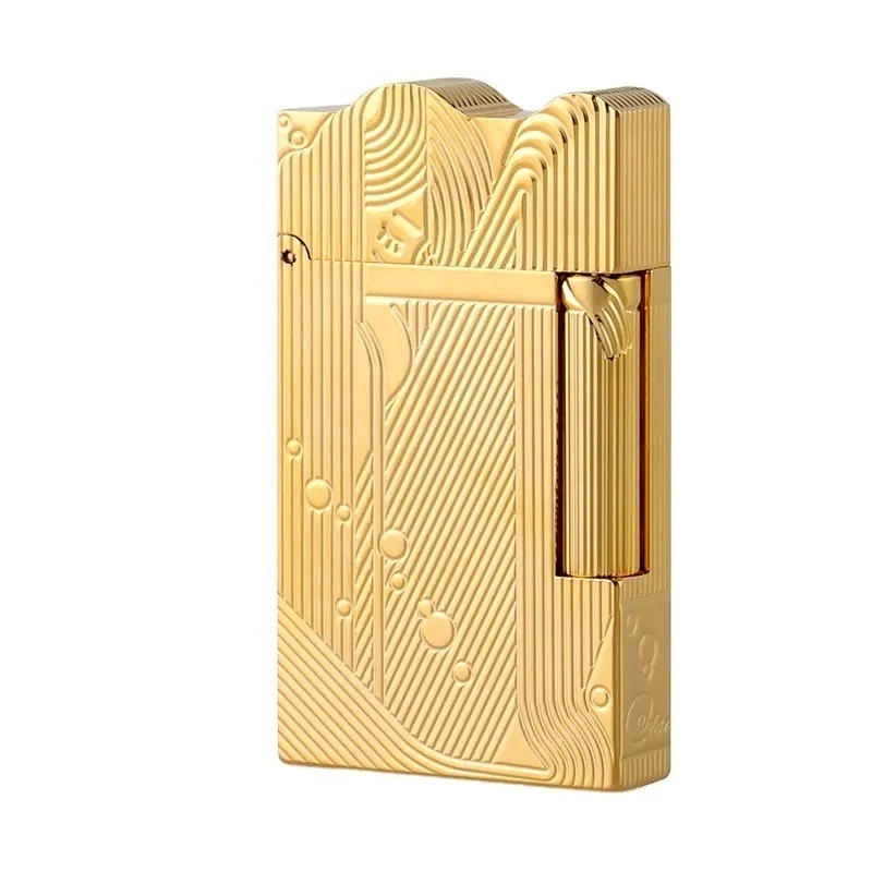 Luxury Pure copper full gold One Piece King Yamaji sleeping mermaid gas lighter Valentine's Day gift loud Cigarette lighter