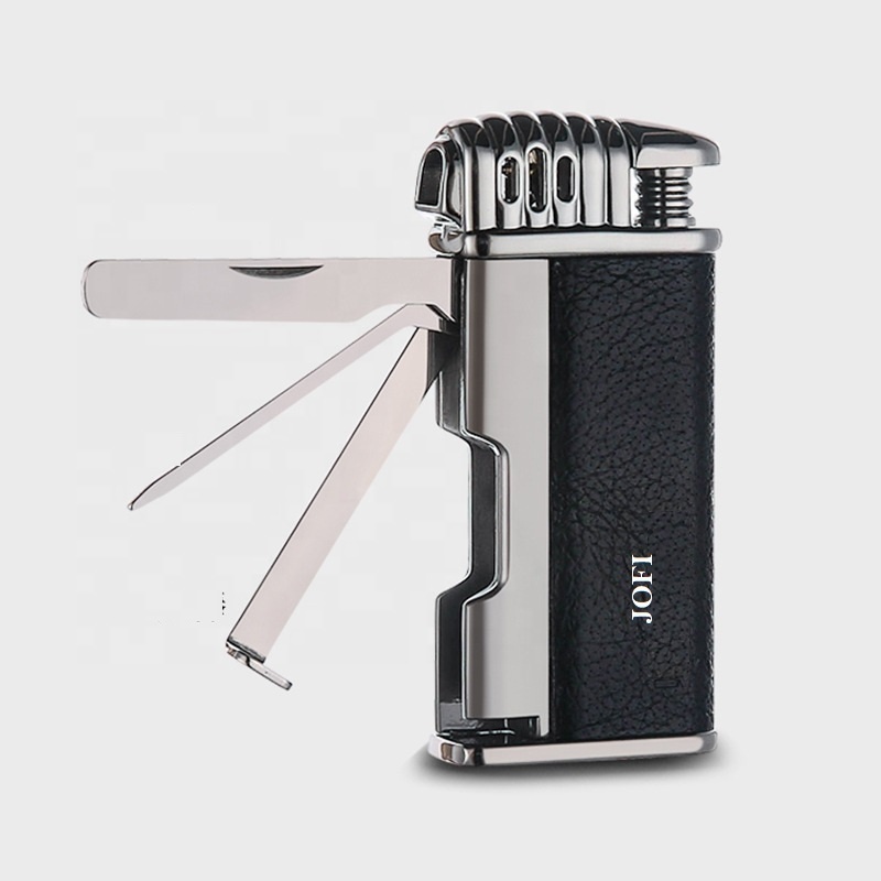 Gas Cigarette Lighter Camping Multifunction Smoking Pipe Auxiliary Ignition Tools Cigarette Windproof Fire Lighter