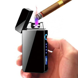 JOFI Men's Gift USB Electric Lighter encendedor electr Rechargeable Electronic Lighters ARC Flameless Windproof Lighter