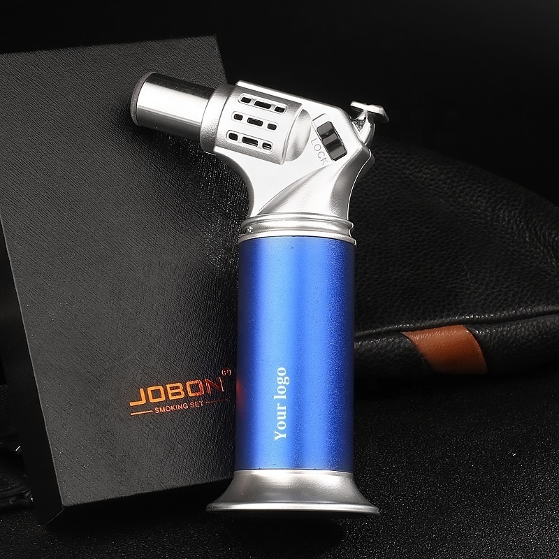 Butane Cigar Cigarette special blue torch lighter mecheros briquet feuerzeug Smoking Accessories Lighters Custom Logo Wholesale