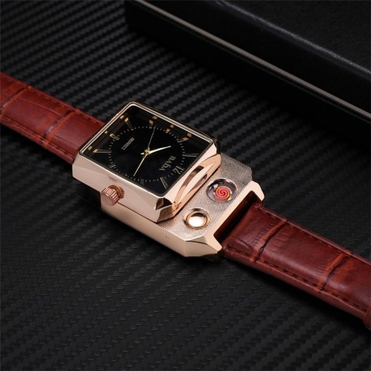 Quality New Cigarette  lighter watch Electric USB Lighter Watch Rechargeable Lighter Watch for Cigarette