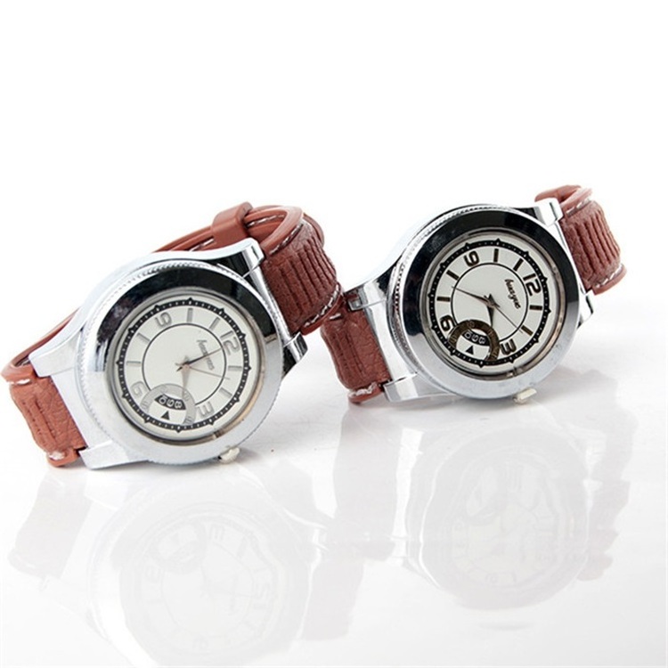 Fashion Rechargeable USB Watch lighter Electronic Men's watch with lighter Windproof Flameless Watch Cigarette Lighter