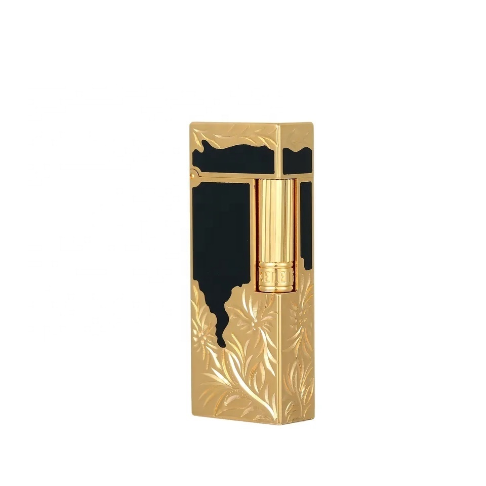 Hot selling Unique design of Luxury classic fashionable personalized custom windproof Butane Gas lighter