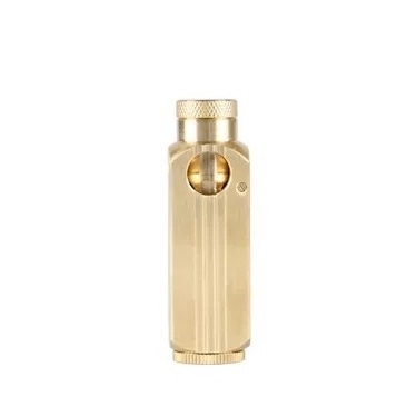 Luxury pure copper kerosene lighter gift for men  new fashion golden metal kerosene lighter