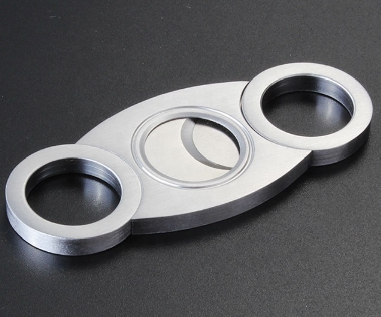 Wholesale Personal Cigar Accessories Double Blade herramientas de puros Metal Cigar Scissors Cutters Professional