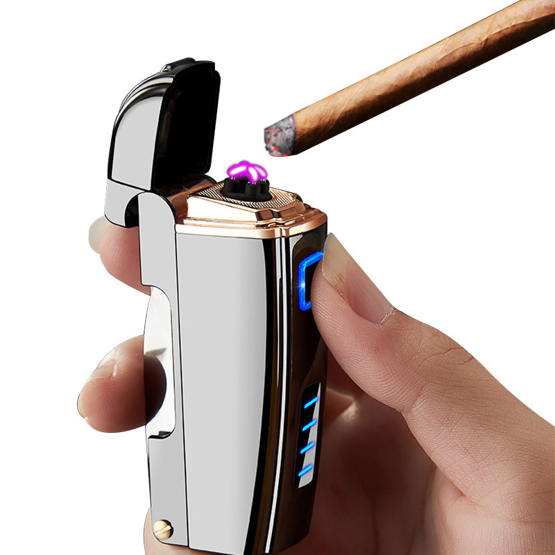 JOFI Multifunctional Cigarette Double Arc lighter with Bottle opener and Folding Utility Knife lighters cigarette stylish