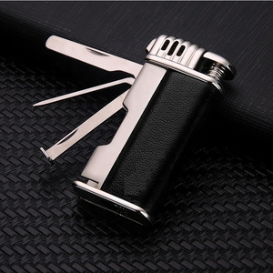 Gas Cigarette Lighter Camping Multifunction Smoking Pipe Auxiliary Ignition Tools Cigarette Windproof Fire Lighter