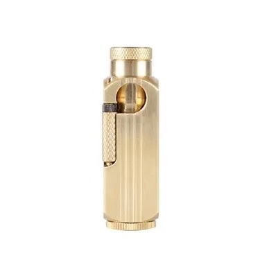 Luxury pure copper kerosene lighter gift for men  new fashion golden metal kerosene lighter