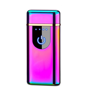 JOFI electric plasma lighter usb charged double X arc pulse encendedor USB windproof rechargeable lighter electric lighters