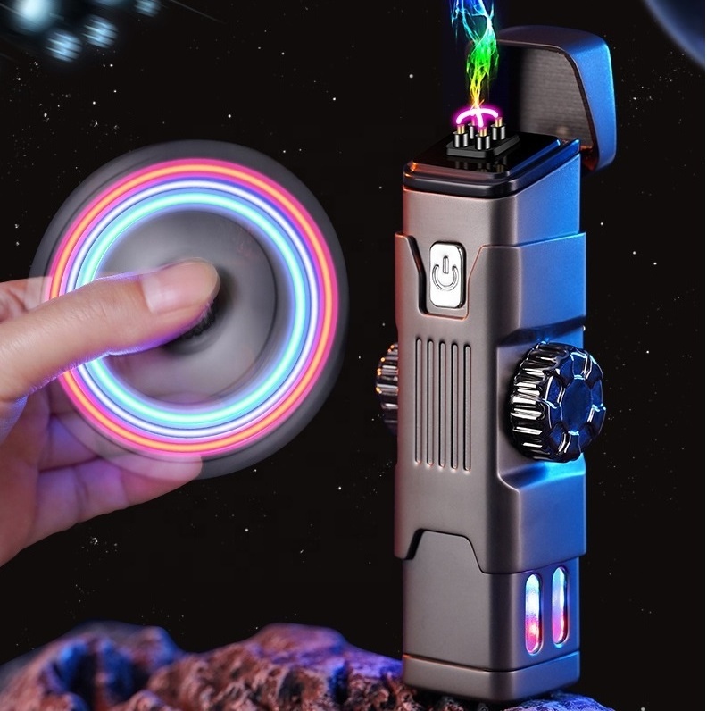 Fidget Spinner Electric Lighter Isqueiro Usb Grill Plasma Lighter Encendedor Arc Bbq Camping Electric Lighter