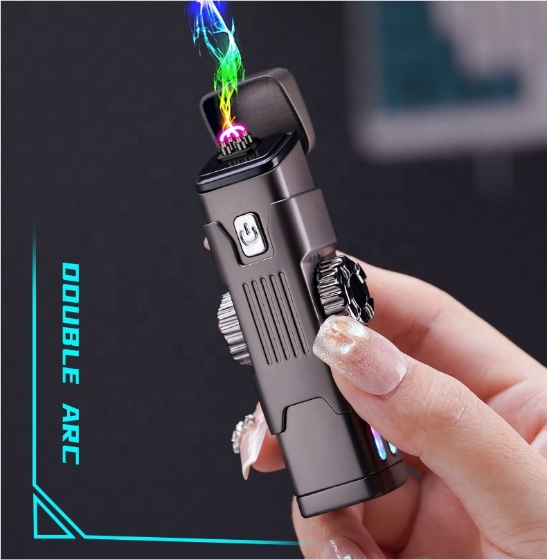 Fidget Spinner Electric Lighter Isqueiro Usb Grill Plasma Lighter Encendedor Arc Bbq Camping Electric Lighter