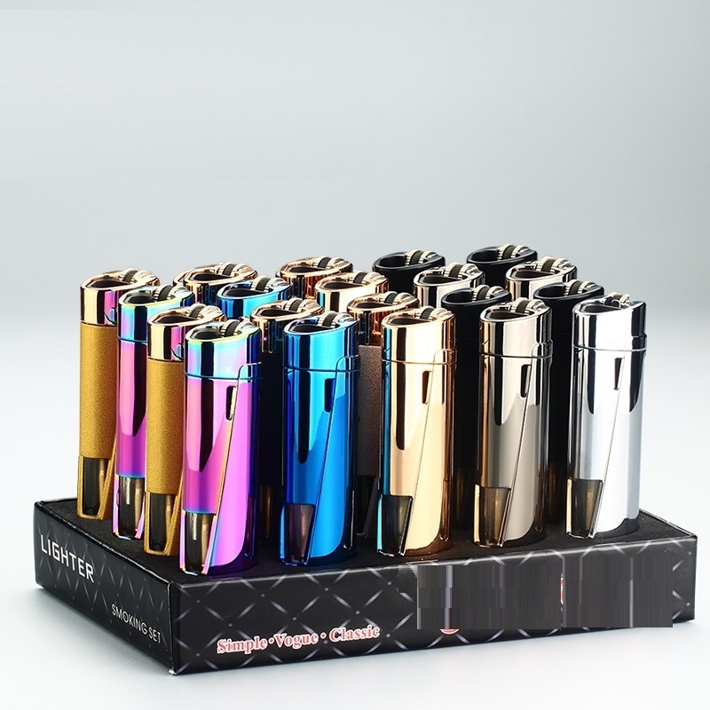 Three Flame Jet Gas Lighter for Cigar & Cigarette & Candle & BBQ Torch Lighter can be Customer's LOGO