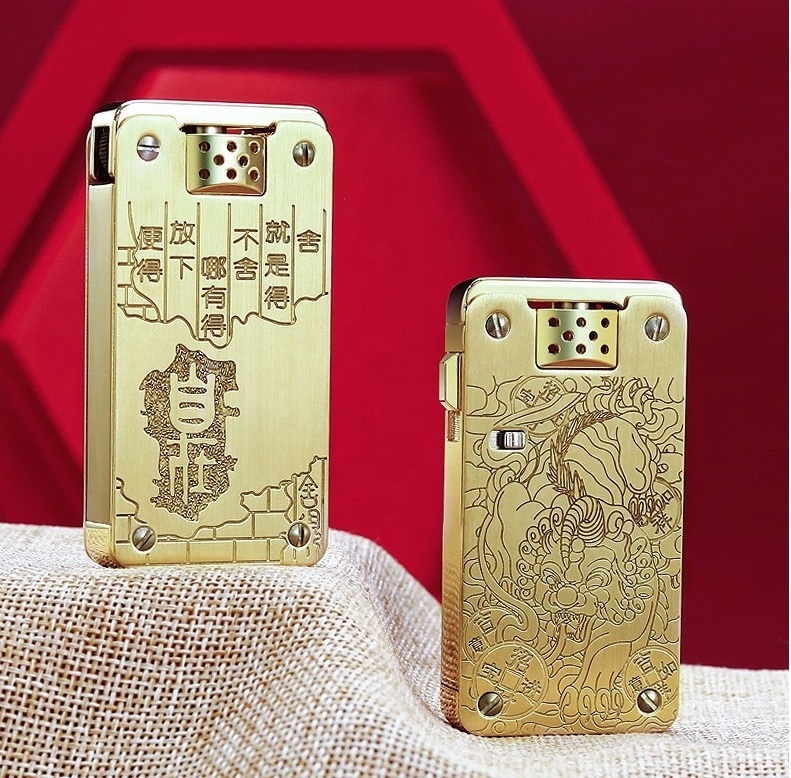 Kerosene Windproof Trench Lighter,Cool Collectible Lighters, Vintage Lighter Personality Lighter Unique Birthday Gifts for Men