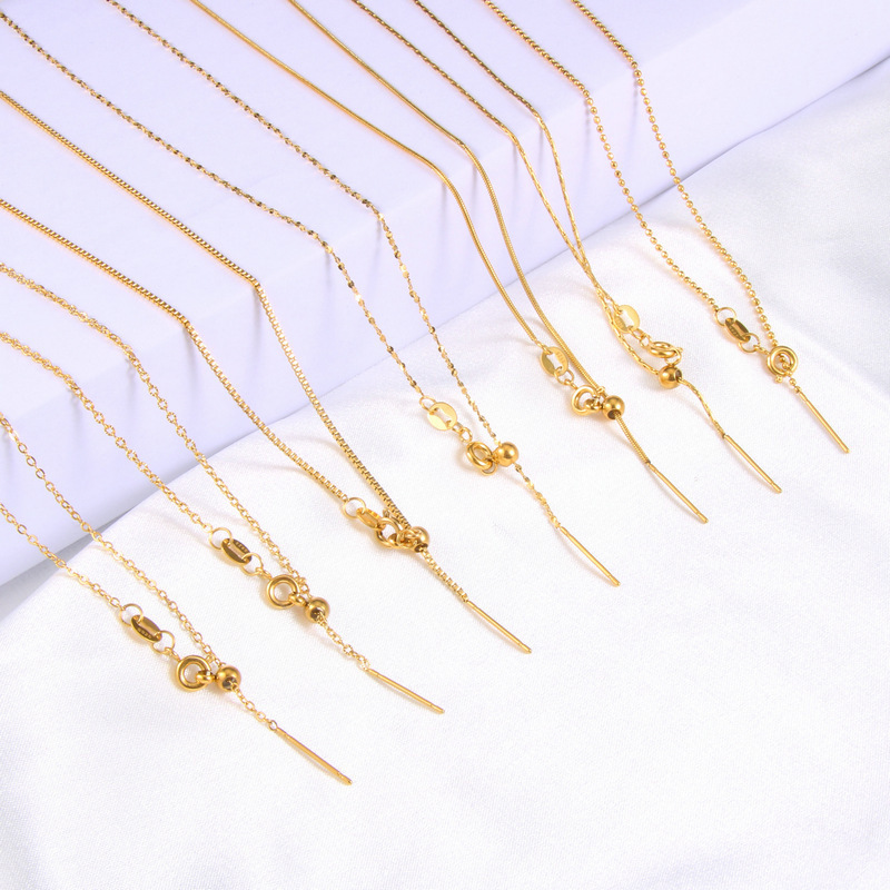 Bead Needle Style Universal Chain Sun Flower Gypsophila Snake Box Cross Chain Stainless Steel Chains