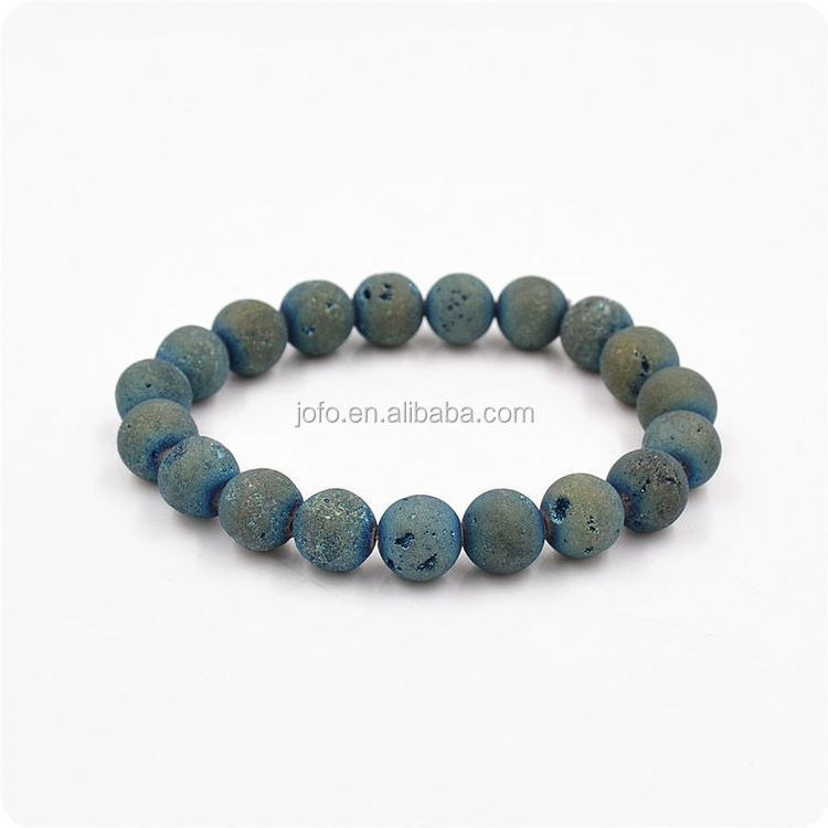 Fashion Hot Sell Silver Lion Head Charm Bracelets 8mm AFRICAN TURQUOISE Round Gemstone Bead Bracelets