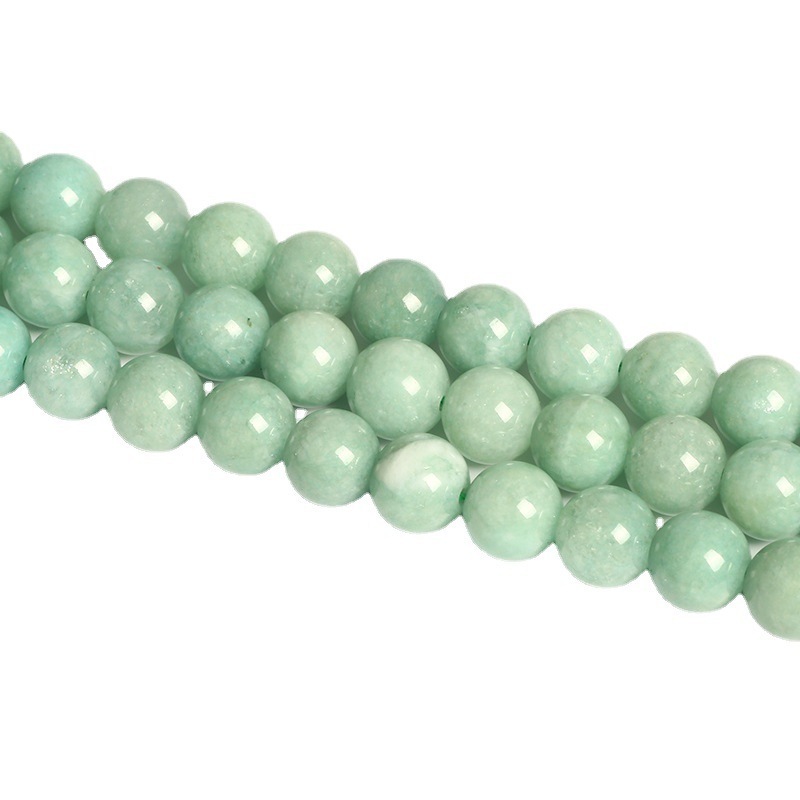 Wholesale 6/8/10mm Burma Jade Beads Smooth Round Jades Stone Beads for Jewelry Making Design